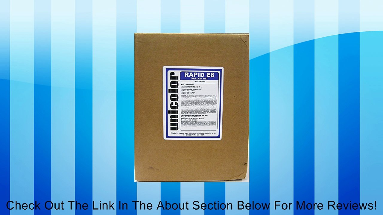 Ultrafine Unicolor E-6 Film Rapid Developing Kit 1 Gallon Review