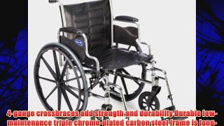 Invacare LightWeight Tracer EX2 Wheelchair 18 with Swingaway Footrest-Blue (Folding Assembled)