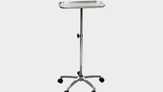 Drive Medical Mayo Instrument Stand with Mobile 5 Caster Base Chrome