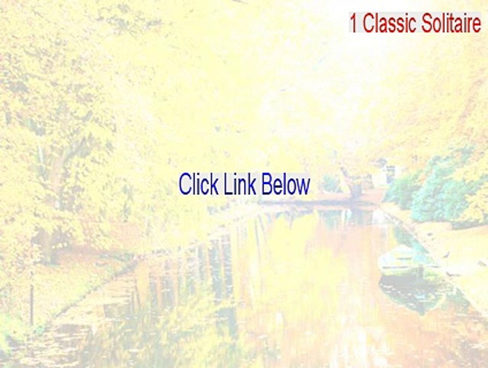 #1 Classic Solitaire Cracked - 1 Classic Solitaire1 classic solitaire (2015)