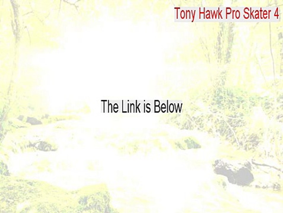 Tony Hawk Pro Skater 4 Crack - tony hawk pro skater 4 rom (2015)