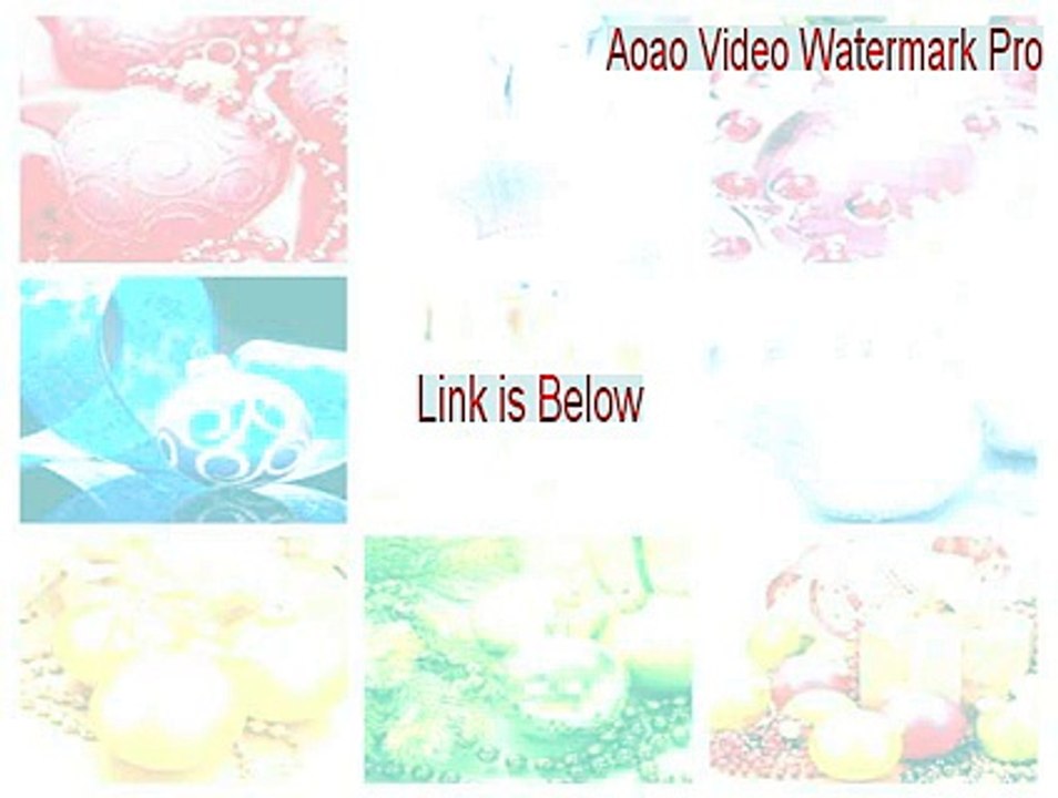 Aoao Video Watermark Pro Full Download [Instant Download]