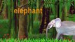 elephant & egg- lower case alphabet  e