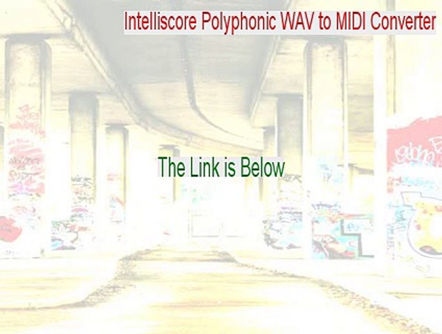 Intelliscore Audio To Midi Converter Crack