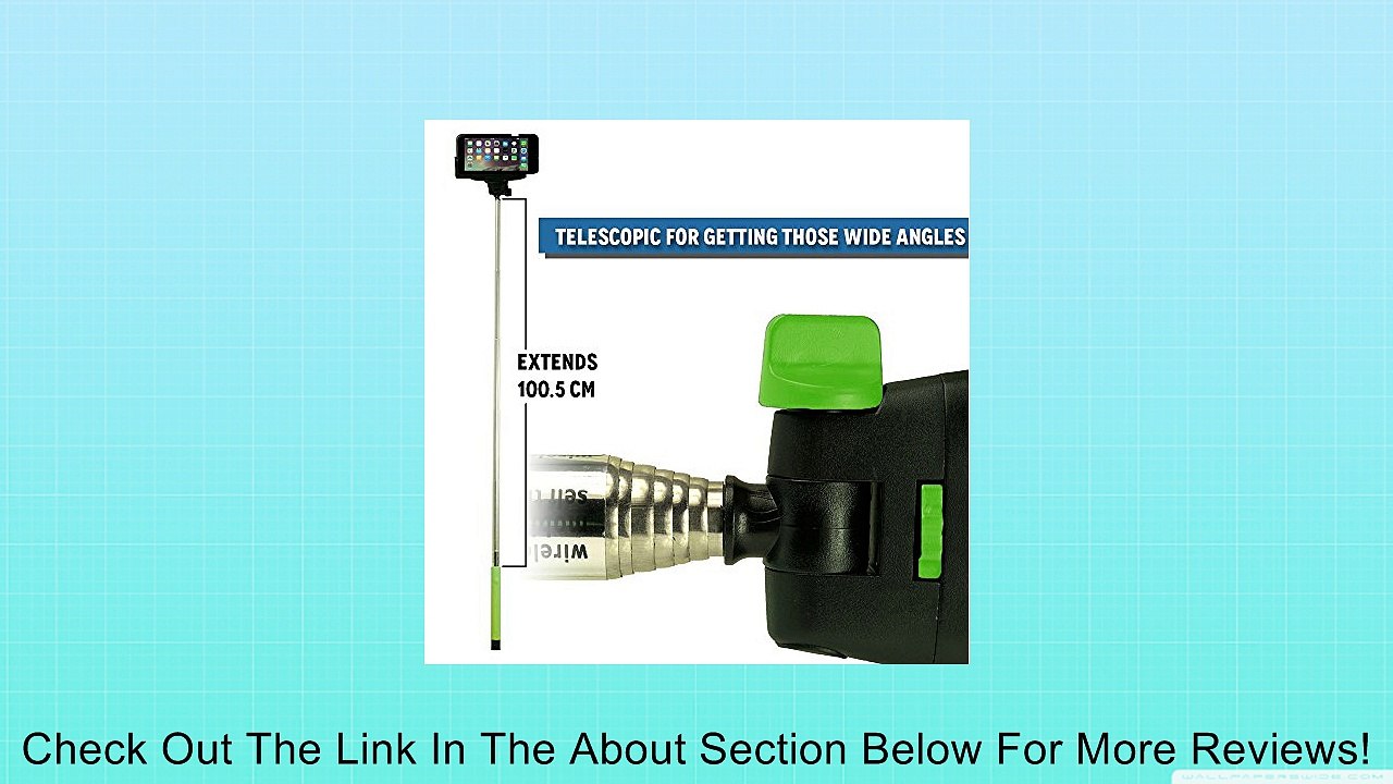 OPTIKAL SelfiePAL Wireless Bluetooth Remote Shutter Stick with Mount Clamp for Various Devices (iPhone 6, 6 Plus, 5, 5S, Note 4, 3, HTC One) - Green Review