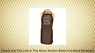 Your Opinion Wasn't In The Recipe Apron with 2 patch pockets Review