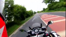 97 MPH Hard-Hitting Footage of Motorcycle Death on A47 - Helmet Cam POV Crash