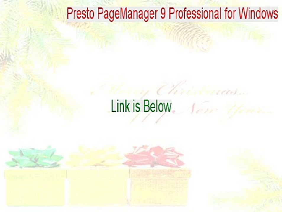 Presto PageManager 9 Professional for Windows Download (Instant ...