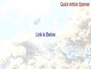 Quick Article Spinner Full - Free Download