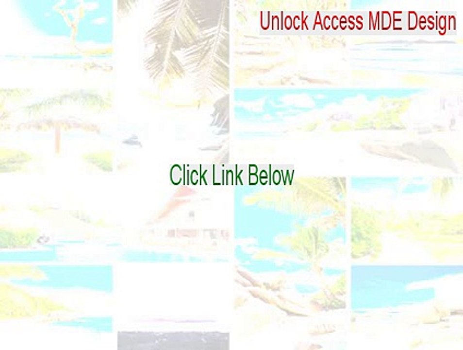 Unlock Access MDE Design Download - Free Download (2015)