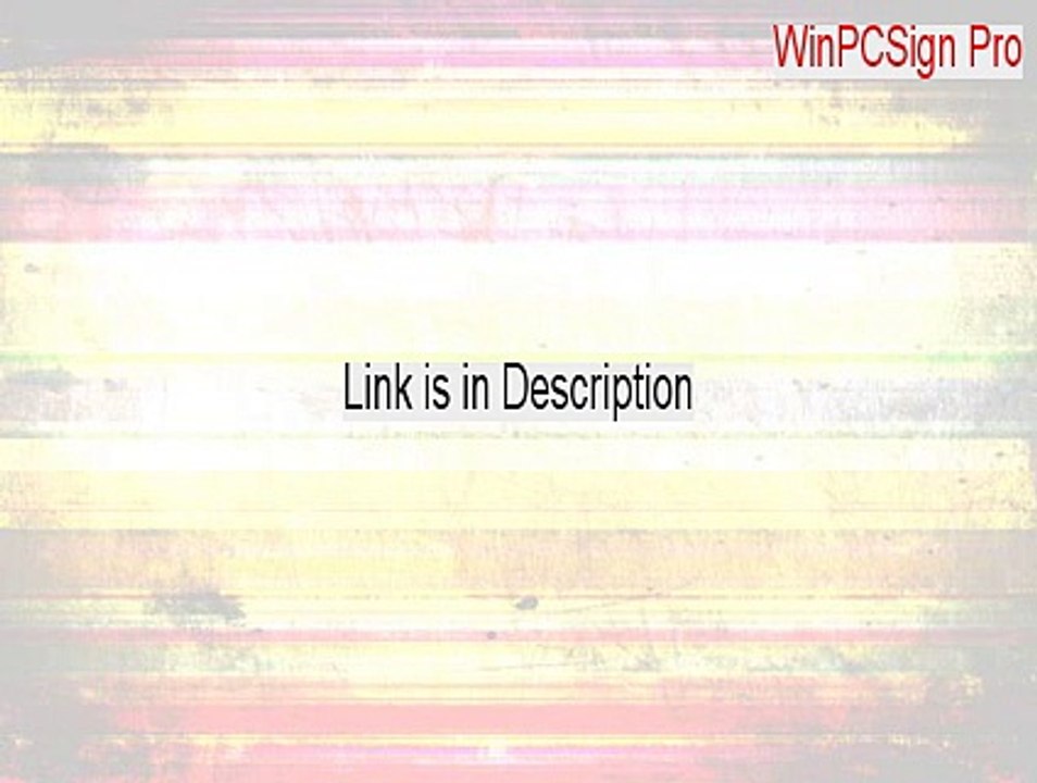 WinPCSign Pro Download Free - Download Here 2015