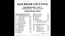REGER Telemann Variations Op.134 (1914) | M.Becker | 1996