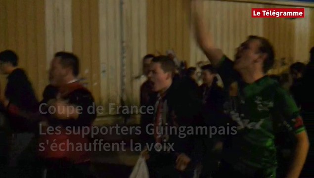 Coupe de France. Les supporters Guingampais s'échauffent la voix