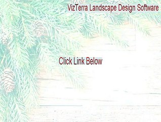 VizTerra Landscape Design Software Free Download (Download Now 2015)