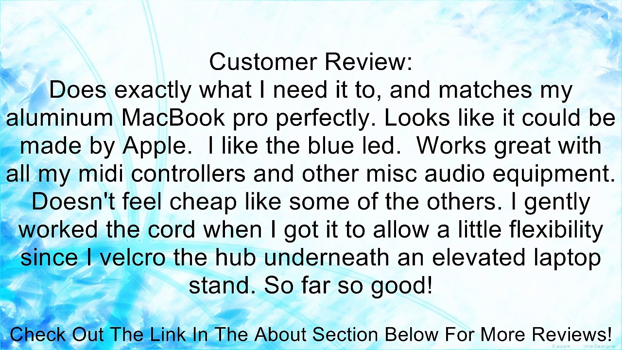 SHARKK� Aluminum 4 Port USB 3.0 Hub With 5Gbps Transfer Rate Plug & Play Review