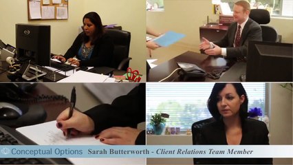 Sarah a Conceptual Options Client Relations Team Members