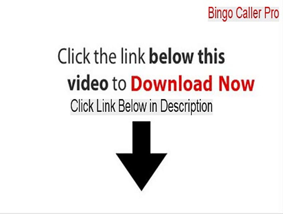 Bingo Caller Pro Full Download - Legit Download 2015