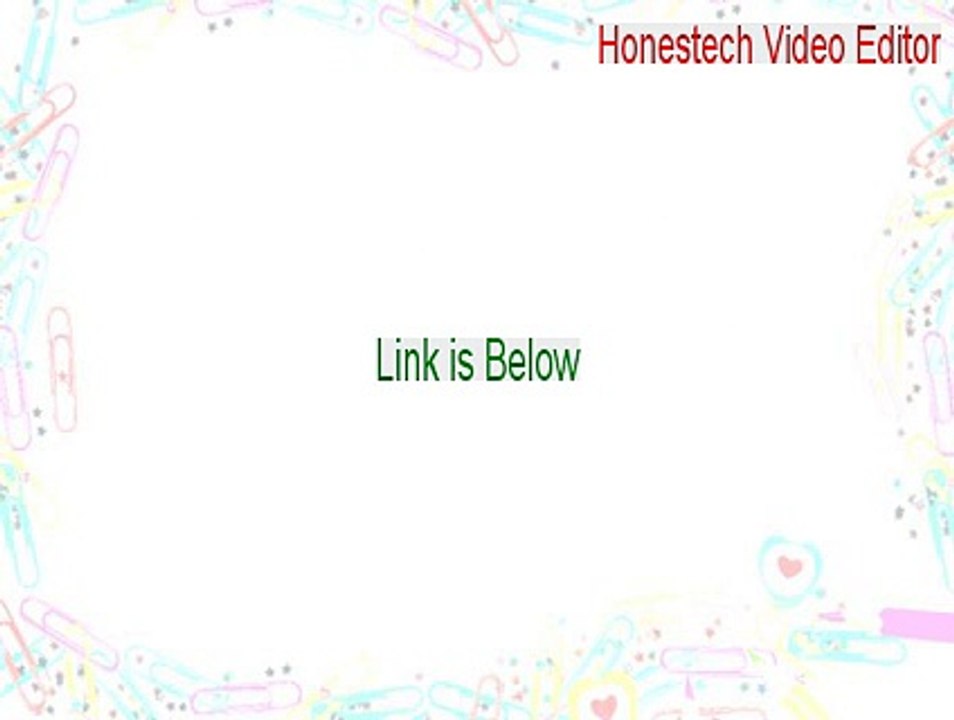 Honestech Video Editor Full [Download Now]