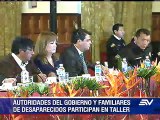 Correa se reúne con familiares de desaparecidos
