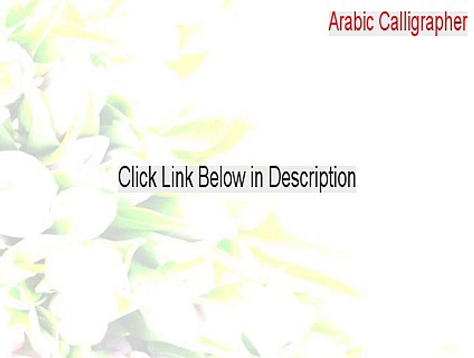 Arabic Calligrapher Full [Instant Download 2015]