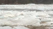 Melting ice triggers flooding in West Virginia