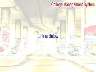 College Management System (eSoftDev) Cracked [Free Download 2015]