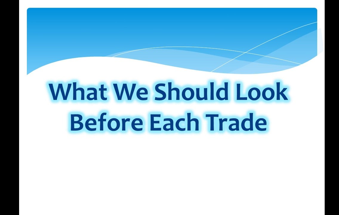 What We Should Look Before Each Trade - URDU