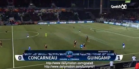 Mandanne C Goal Concarneau 0 - 1 Guingamp Coupe de France 5-3-2015