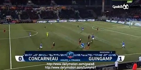 Mandanne C Goal Concarneau 0 - 1 Guingamp Coupe de France 5-3-2015
