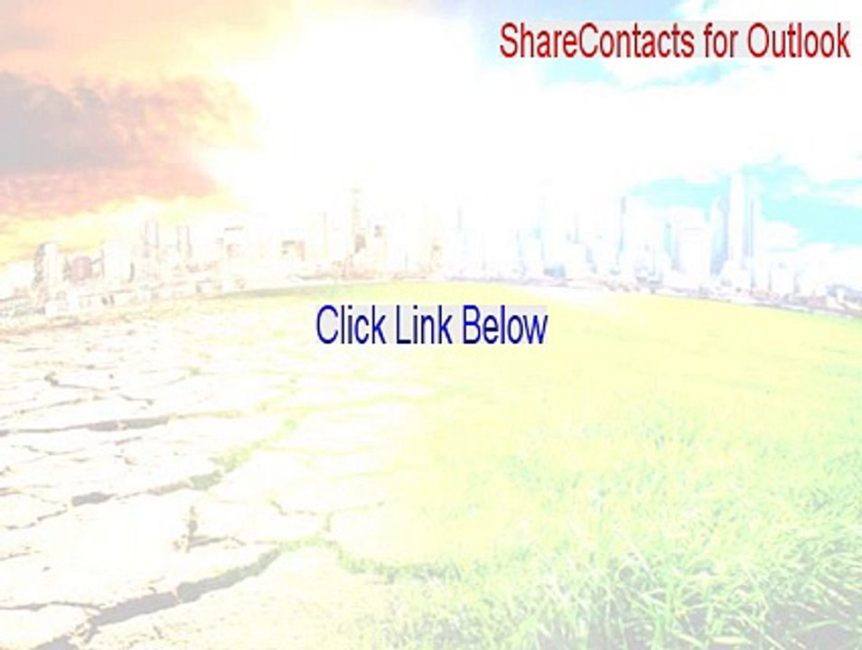 ShareContacts for Outlook Cracked - Download Now [2015]