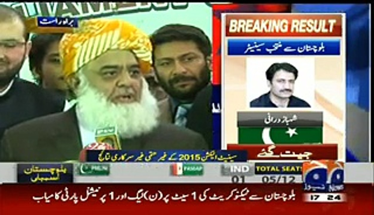 Senate Election Special Transmission On Geo News- 5-6 pm - 5th March 2015