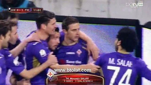 ملخص لمسات محمد صلاح فى مباراة يوفنتوس وفيورنتينا || تعليق على محمد على