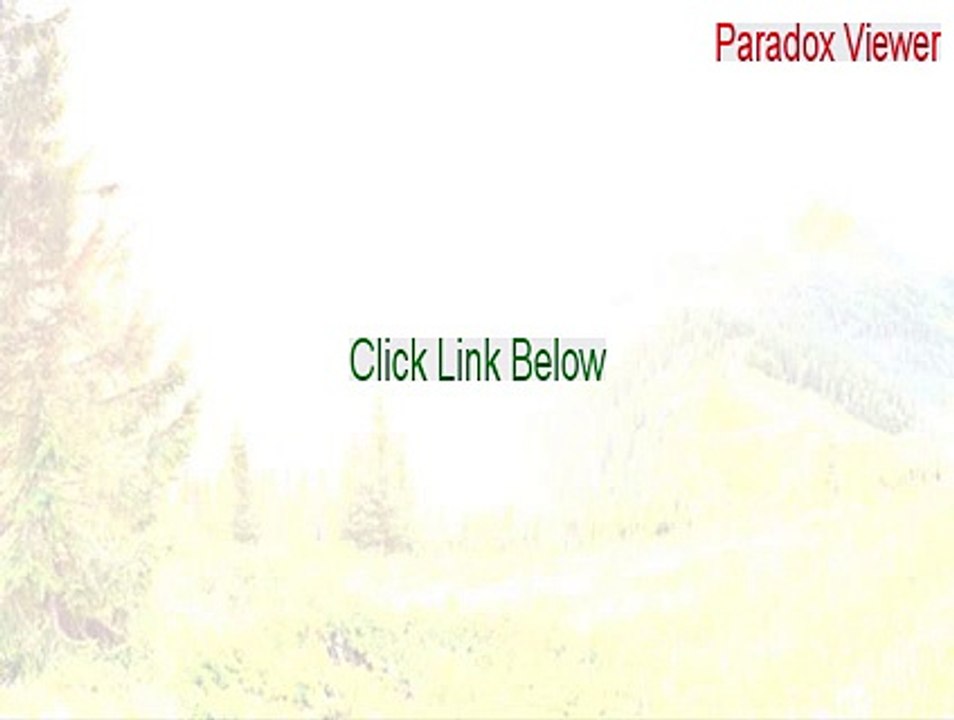 Paradox Viewer Crack - Free Download (2015)