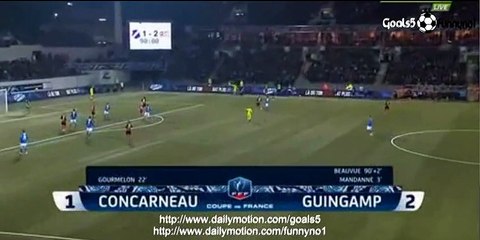 Beauvue C Amazing Goal Concarneau 1 - 2 Guingamp Coupe de France 5-3-2015