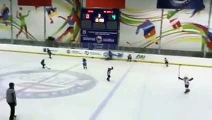 Массовая драка 8-летних хоккеистов