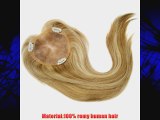 Uniwigs® Remy Human Hair Mono Hairpiece Closure Top Hair Piece Y-500M# Straight