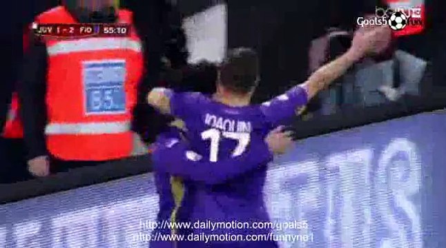 Mohamed Salah 2 nd Goal Juventus 1 - 2 Fiorentina Coppa Italia 5-3-2015