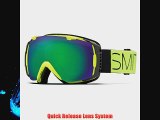 Smith I/O Snow Goggle - Acid Block Frame with Green Sol-X and Red Sensor Lenses