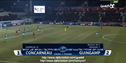 Beauvue C Amazing Goal Concarneau 1 - 2 Guingamp Coupe de France 5-3-2015