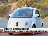 Google's self-driving cars to hit roads within 5 years