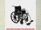 Medline K1 Basic Swing Away Foot Wheelchairs RDLA 18 Inch