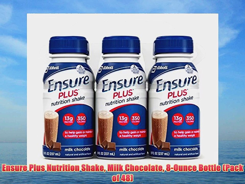 Ensure Plus Nutrition Shake Milk Chocolate 8-Ounce Bottle (Pack of 48)