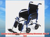 Medline Excel Hybrid 2 Transport Elevating Wheelchair RDLA 18 Inch
