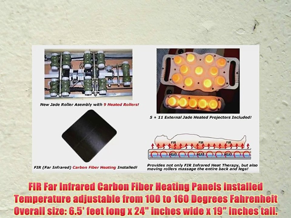 Jade Therapy Massage Bed Table FIR Far Infrared Spinal Traction Decompression Help