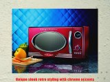 Nostalgia Electrics RMO400RED Retro Series .9 CF Microwave Oven Red