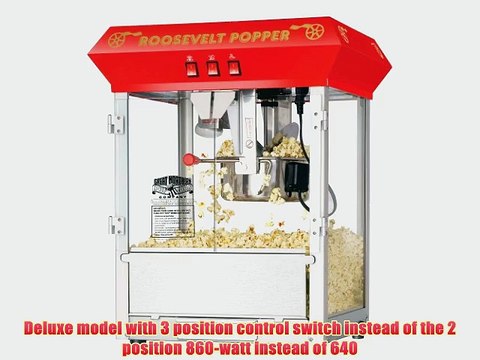 Great Northern Popcorn 6010 Roosevelt Top Antique Style Popcorn Popper Machine 8-Ounce