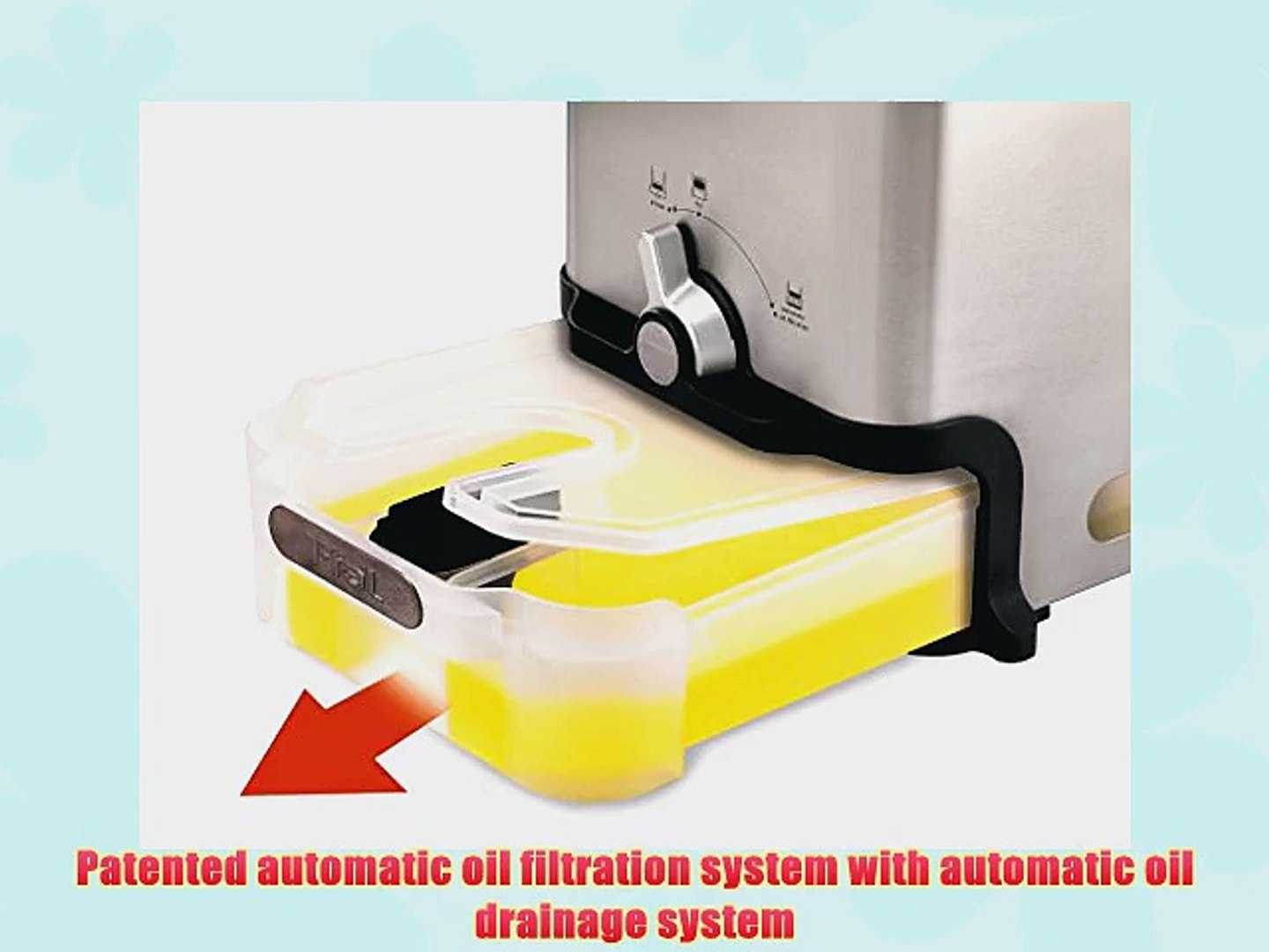 TFal Deep Fryer Ultimate Clean Dishwasher Safe Automatically Permanent