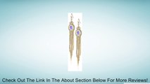 Crystal AB Stone Statement with Chain Fringe Dangle Earrings Review