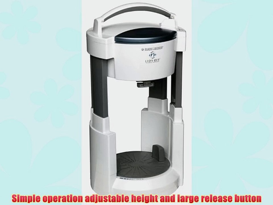 Black & Decker JW200 Lids Off Jar Opener White