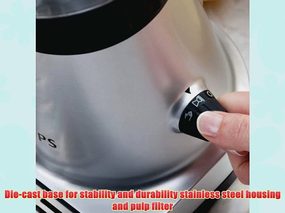 KRUPS ZX7000 Stainless Steel Electric Citrus Press with Manual and Automatic Settings Silver